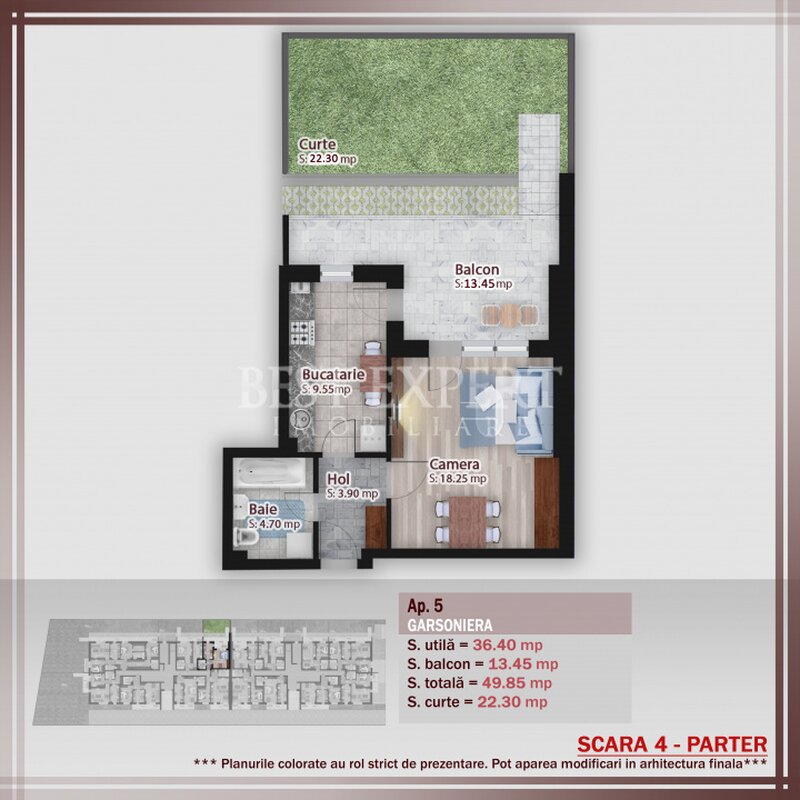 Titan, Pallady, garsoniera cu gradina, 500 m STB, zona linistita.